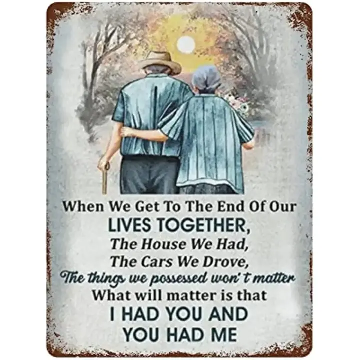 Cartel De Metal Vintage Para Mi Esposa Regalo De Pareja Para Hombres Regalo Romántico Para El Día De San Valentín Decoración De Cocina Y Barra - 1