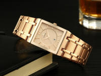 Reloj De Hombre WWOOR Oro Cuadrado Marca Top Lujo Reloj De Pulsera Acero Inoxidable Impermeable Movimiento De Cuarzo Romano - details 18