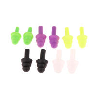 5 Pares De Tapones Para Oídos De Silicona Suave Anti-Ruido Impermeables Para Natación Y Natación Adecuado Para Adultos Y Niños - details 6