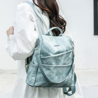 Mochila para mujer, nuevo estilo, moderna, versátil, antirrobo, de PU, de gran capacidad, de alta gama - details 14