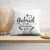 Elige Tu Regalo - Cojín Personalizado Mi Primera Comunión con Relleno Incluido - Regalos para Comunión Originales - Recordatorio de Comunión para Niño - details 0