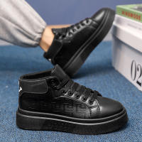Zapatos Casuales Para Hombre Blanco Con Plataforma Alta Calidad Tenis De Exterior Deportivos De Tenis Talla Verdadera Para Adultos Material Superior PU Suela De PVC Transpirable Y Massajeador - details 15