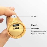 Lámpara De Pared LED Recargable Con Sensor De Movimiento Inteligente Para Pasillo Dormitorio Escaleras Baño Armarios Decoración Luz Nocturna Portátil Magnética - details 7