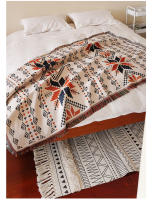 Manta De Terciopelo Para Decoración Del Hogar Y Actividades Al Aire Libre Tema Bohemio Otoño Manta De Camas Y Sofá Portátil Poliéster/Celulosa Rectangular Para Adultos - details 5