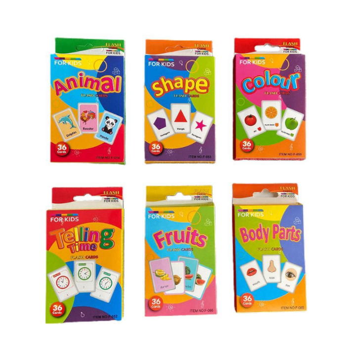 36Pcs Juego De Tarjetas Educativas Para Niños Formas Y Animales Aprendizaje De Colores Y Palabras En Inglés Montessori