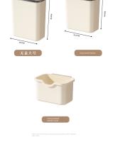 Bandeja De Papel Plástico Para Cocina Y Baño Con Almacenamiento En Pared Montaje En Pared Flip-Top Capa Superior Simple - details 10