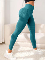 Leggings De Yoga Para Mujer Con Cintura Alta Elástica Y Sin Costuras Tallas Verdaderas Pantalones Deportivos Slim Para Entrenamiento Correr Y Fitness - details 9
