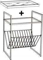 ARISE SHOP-Mesa Auxiliar con revistero 50x27x54.5cm - details 2