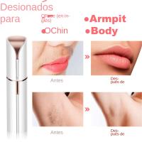 Epilador Eléctrico Portátil En Forma De Labial Para Mujeres Eliminación De Vello Facial Painless Y Efectiva Herramienta De Afeitado Doméstico - details 4
