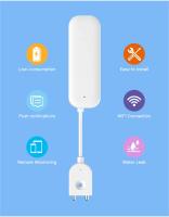 Sensor De Detección De Fugas Inteligente Tuya WIFI Con Alarma Y Control Remoto Por App Sistema De Seguridad Antiflooding Detector De Nivel De Agua - details 1