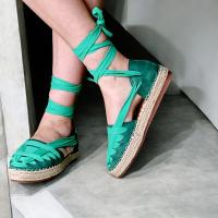 Calzados Soraia Sandalia Mujer Cuña Yute Espardeñas Planas con Lazos Moda Primavera y Verano Cómodas Elegantes Tendencia - details 57