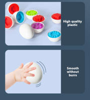 Juego De Educación Matemática Montessori Para Niños 12PCS Juguetes Inteligentes De Huevos Y Tornillos 3D Puzzle Educativo Para Niños Entre 3 Y 12 Años - details 17