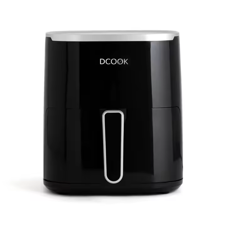 Freidora de Aire 4.6L, Dcook Freidora sin aceite 4.6L Acero Inoxidable 1450W Digital Tactil Dietetica Aire Caliente 360º, con Temporizador de 60 minutos, 12 Funciones Preestablecidas Ideal para Familia de 4 a 6 persomas - 1