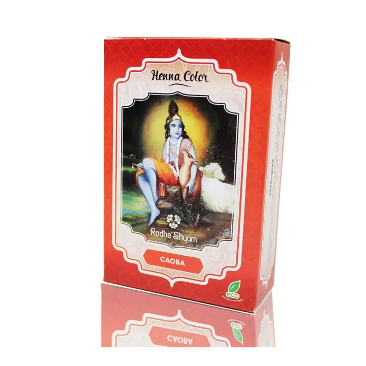 Tinte de Pelo en Polvo Henna Caoba Radhe Shyam - 1