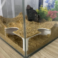 Túnel De Esquina Para Acuario Cueva De Pecera Ornamentos Para Tanque De Peces Para La Cría Juego Y Descanso De Mascotas Acuáticas - details 10