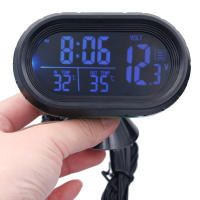 Medidor De Temperatura Y Voltaje Automático Digital DC12V-24V Con Horloge Dual Luminoso Alarma De Congelación Temporizador Y Fecha Para Coche - details 3