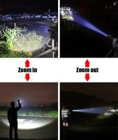 MiniLinterna LED Recargable COB Con Zoom Telescópico Para Camping Y Senderismo Linterna Táctica De Emergencia USB Recargable - details 3