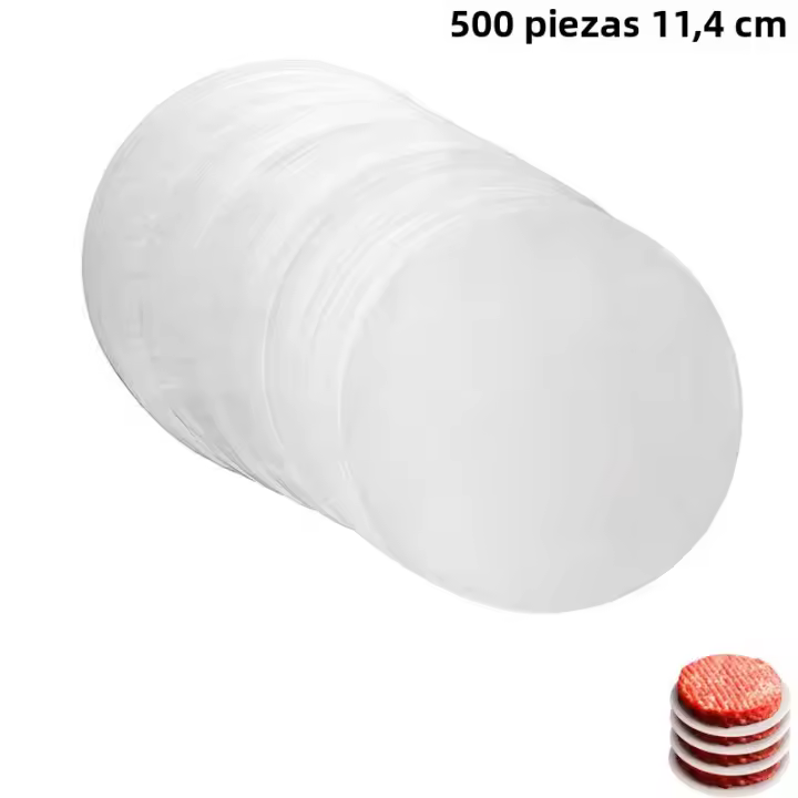 500Pcs Papel De Hueso Para Hamburguesa Separador De Matitas Congeladas Para Panqueques De Pollo Y Carne De Res Tamaño 10cm 11.4cm 15.3cm - 1