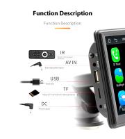 Estéreo portátil del coche de la pantalla táctil de 7 pulgadas with Carplay inalámbrico y Bluetooth, control de La Voz para todos los vehículos - details 5