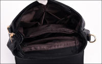 Bolso De Hombro Negro Para Mujer De Cuero PU Color Sólido Bolso Cruzado Mensajero Monedero Mano Bolsos De Moda - details 22
