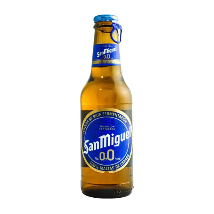 Cerveza San Miguel 0.0 25 cl pack 24 botellines - 1