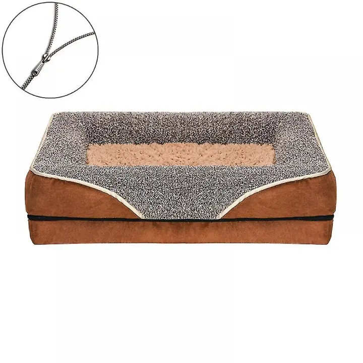 ZVD Jumbo Large Orthopedic Dog Bed Memory Foam Pet Sofa Couch Raised Cushion Warmno Sponge Included 2023 2024 New 2023 2024 New - 1