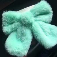 Juego De Clip Para El Cabello De Peluche Lindo Con Lazo De Tela Accesorios Para El Cabello De Color Sólido Para Uso Diario - details 6