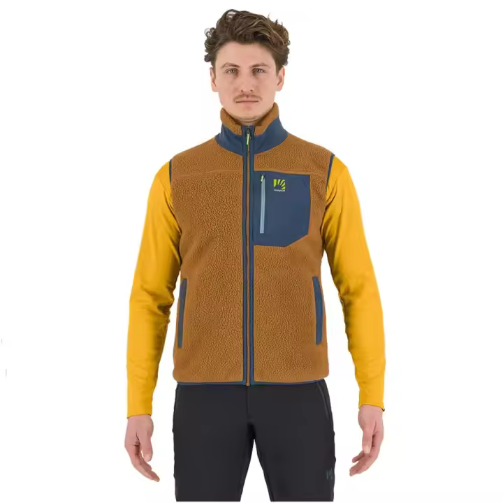 Ropa hombre Chalecos Karpos Chaleco Moiazza Retro´ Amarillo - 1