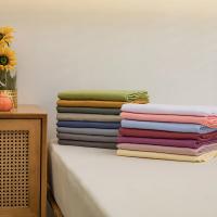 Sábana Plancha Suave Para Cama Doble De Color Sólido Poliéster 100% Sábana Superior Para Adultos Tamaño Single Queen King - details 8