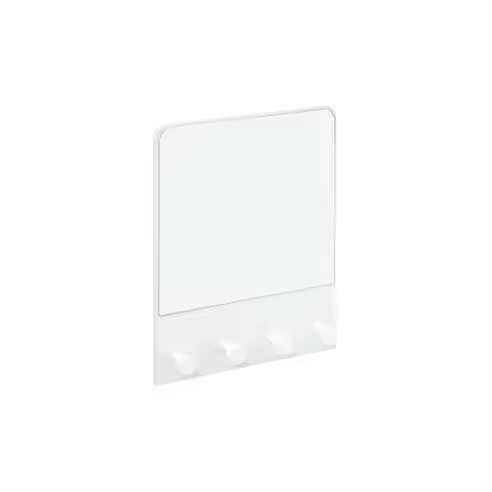 5 FIVE Espejo de Pared con Colgador Blanco 50x37x6cm - Accesorios Decorativos - 1