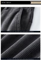 Pantalones Casuales De Corduroy Para Hombre Invierno Grueso Y Cálido Estilo Clásico Recto Trousers Térmicos De Fleece Moda Negocios - details 15