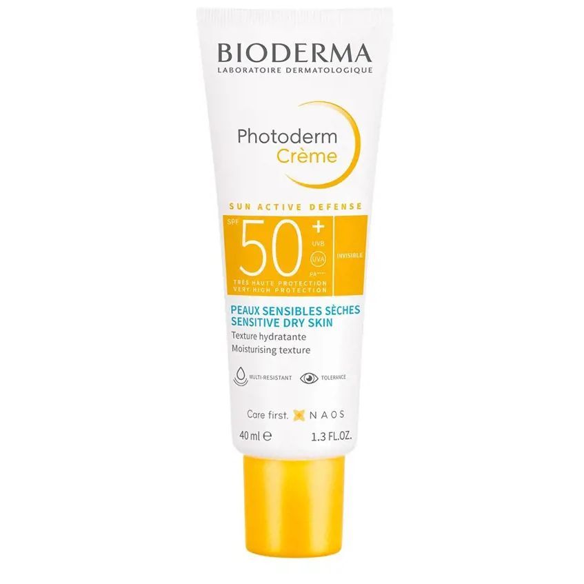BIODERMA Photoderm Crema Solar Facial SPF50+ Invisible SPF 50 Protector Solar Facial Alta Protección UVA UVB Crema Solar Cara Hidratante Piel Sensible Normal a Seca 40ml