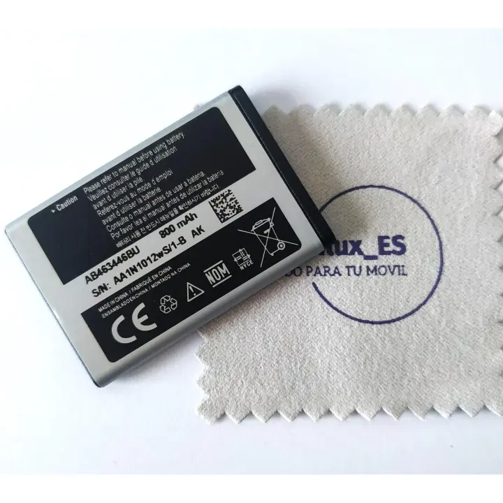 Samsung Batería AB463446BU 800 mAh 3.7V para Samsung E900, I320, M3200 BEAT S, X530, X680 - 1
