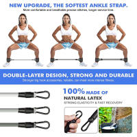 AOLIKES Banda De Resistencia Para Tobillo Con Cubre Tobillos Para Ejercicio De Muslos Y Piernas Correa De Anclaje Con Bandas De Resistencia Para Entrenamiento De Fuerza Unisex - details 2