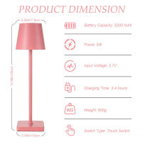 Lámpara De Mesa LED Con Sensor Táctil Luz Nocturna Para Mesa De Noche Decoración Creativa Ambiental Para Exterior Y Habitaciones - details 9