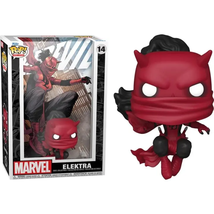 Figura Pop Comic Cover Marvel Daredevil Elektra-Figura de Vinilo Coleccionable - Idea de Regalo- Mercancia Oficial - Juguetes para Niños y Adultos - Movies Fans - Muñeco para Coleccionistas y Exposición - 1