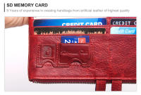 Cartera De Mujer HUMERPAUL De Cuero Genuino Con Bloqueo RFID Gran Capacidad Monedero Y Bolsillo Para Teléfono Móvil - details 6