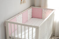 LALA - Juego de ropa de Cama para Cuna de Bebe, Algodón Puro, cerca de Cisne Rosa, 30x30x6, Pieza Entra, Lavado. - details 8