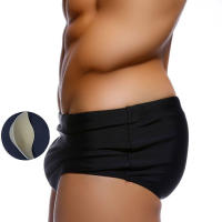 Traje De Baño Para Hombre Padded Push-up Estilo Verano Color Sólido Blanco Deporte Surfismo Bañador Monocromático Para Playa - details 4