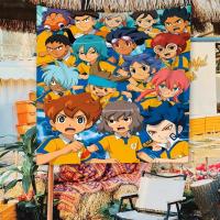 Bandera De Anime Inazuma Eleven Para Decoración De Sala De Estar Dormitorio Estándar De Madera De Bambú Material De Poliéster Tamaño Variado - details 6