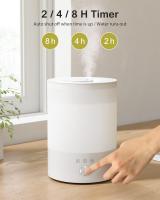 Humidificador Ultrasónico 2.5L con 3 Modos de Niebla Temporizador 2/4/8H Apagado Automático Luz LED Nocturna 30 Horas de Trabajo - details 7