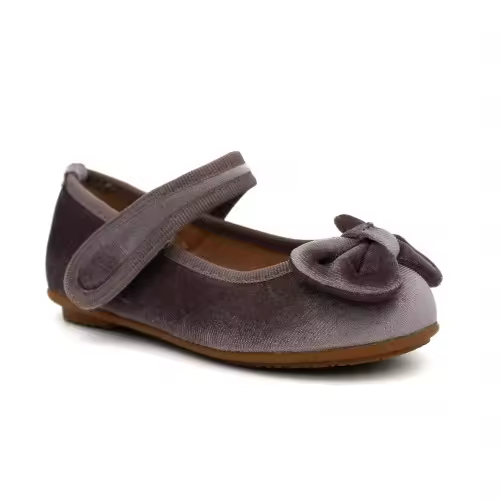 Merceditas terciopelo lazo BUBBLE KIDS C832 con cierre de velcro. - 1
