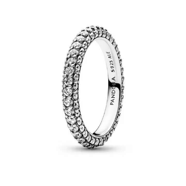 Anillo Pandora Fila de Circonitas en Pavé - 1