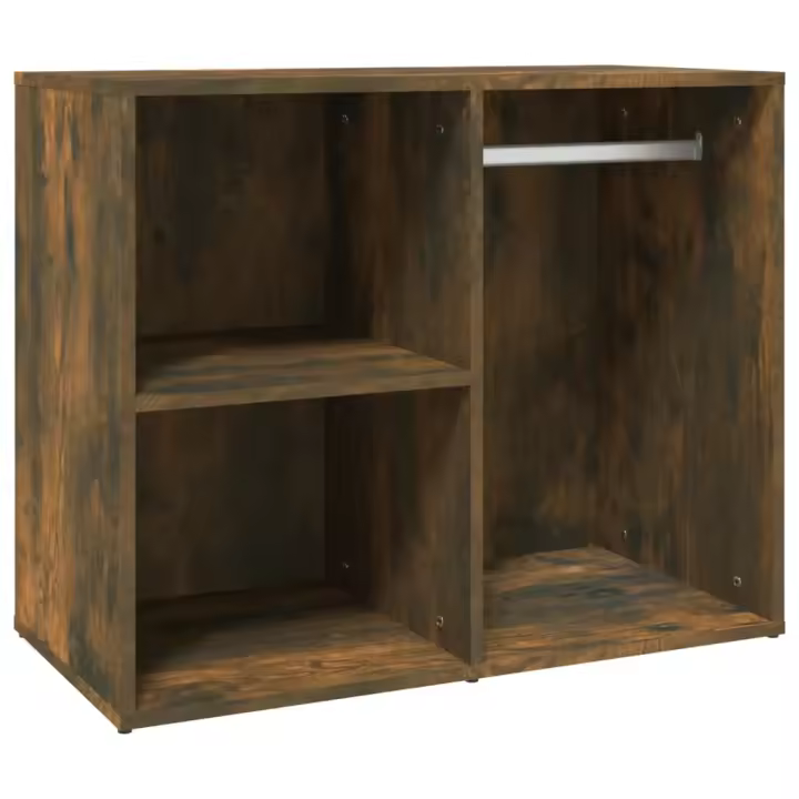 VidaXL Mueble vestido Madera contrachapada Roble Ahumado 80x40x65 cm - 1