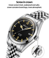 Reloj Mecánico Automático ADDIESDIVE Para Hombre Resistente Al Agua Con Luminiscencia Y Calendario Completo Pulsera De Acero Inoxidable Estilo Lujo - details 5