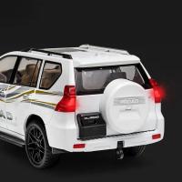 Modelo De Coche De Escala 1:18 TOYOTA Land Cruiser Prado SUV Todoterreno De Aleación De Latón Con Sonido Y Luz Juguete Para Niños Regalo De Colección - details 5