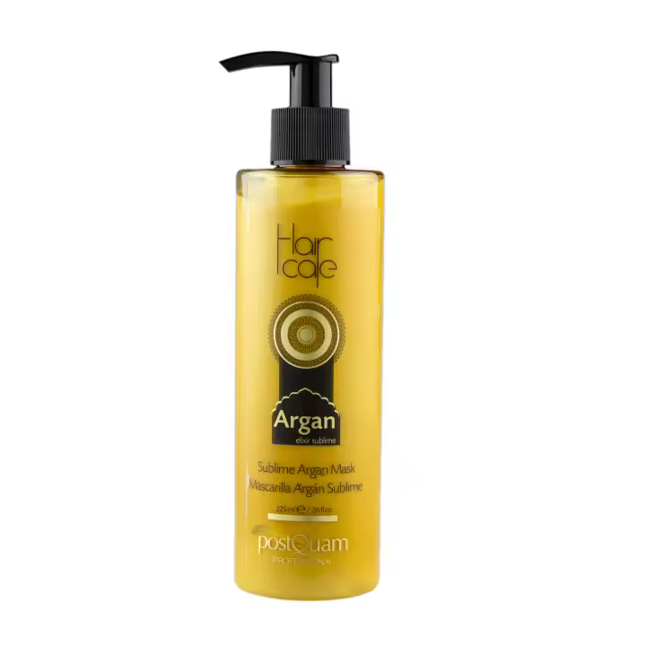 PostQuam - Hair Care Mascarilla Nutritiva Argan Sublime para Cabellos Normales - Mascarilla de Argán que Aporta Brillo y Deja el Pelo Suave y Sedoso Sin Apelmazar - Con Aceite de Meadowfoam como Abrillantador y Protector Capilar - 225 ml - 1