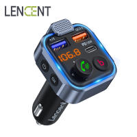 LENCENT FM Transmisor Bluetooth 5.0 Inalámbrico Con Kit De Manos Libres Para Coche Reproductor MP3 USB Tipo-C PD 20W+ QC3.0 Rapido Modulador FM - details 0