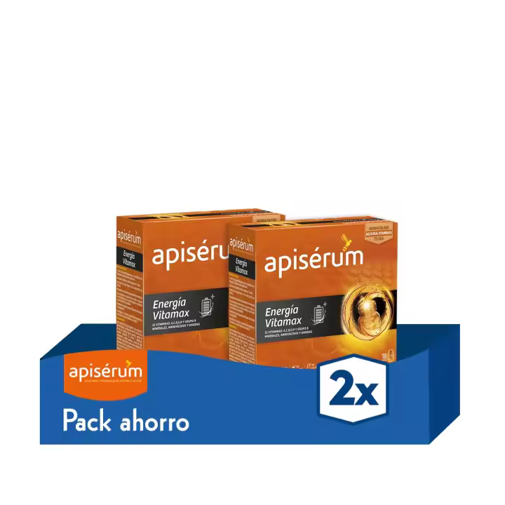 Apiserum Energía Vitamax 18 Viales - pack x2 - 1