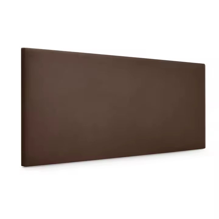 DHOME Cabecero de Polipiel o Tela AQUALINE Liso Cabeceros Cabezal Tapizado Cama Lujo (Marrón Tela) - 1